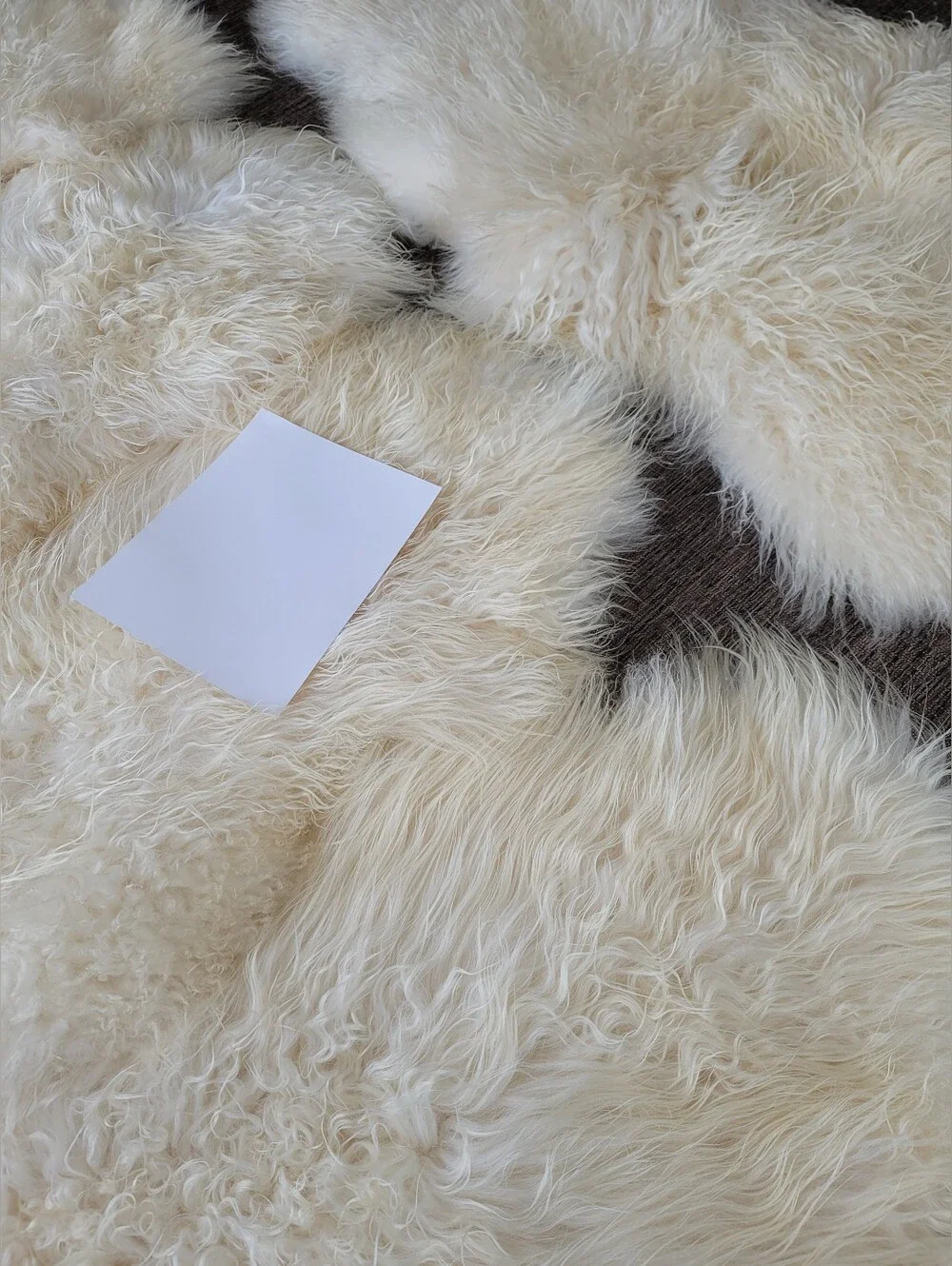 6 (Set) Natural Cream Icelandic Culy Wool Sheepskins